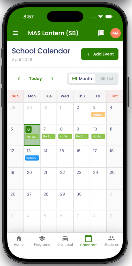 MAS Chicago — Calendar