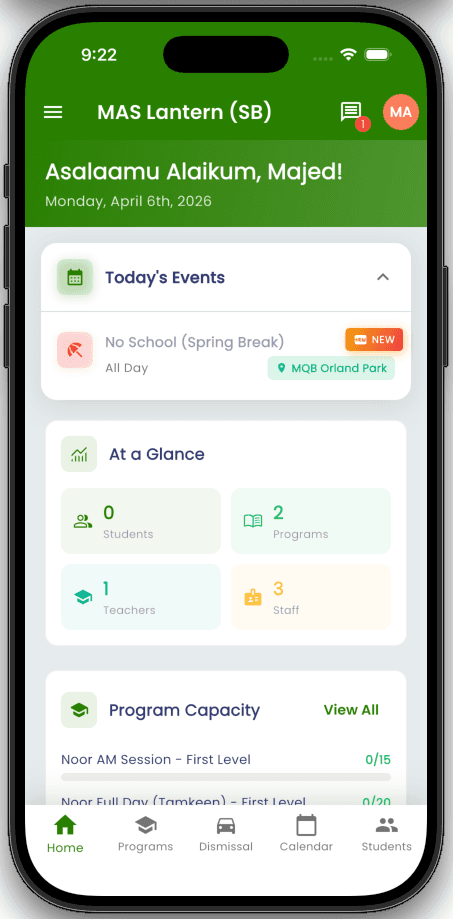 MAS Chicago — Admin Dashboard