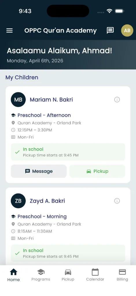 OPPC — Parent Home
